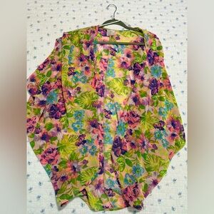 Women’s Nymphe Brand Floral Kimono Cardigan - Multicolor Top Size Small/Mediun